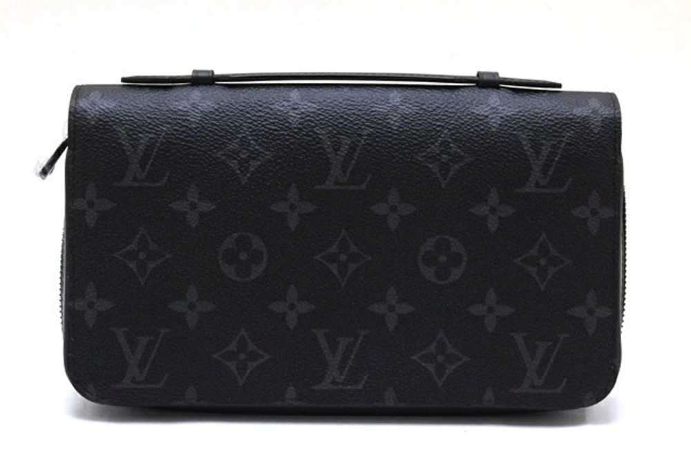 LOUIS VUITTON Zippy Shoulder Bag Monogram Eclipse Black